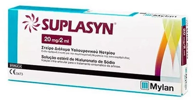 Гіалуронат натрію Suplasyn Prefilled Syringe Sodium Hyaluronate 20 mg 2 мл (626763000721)