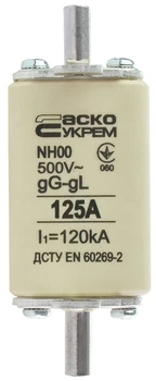 Предохранитель ножевой с плавкой вставкой NH 00 125A gG АСКО (A0050010016)