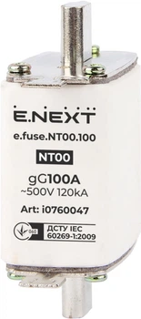 Предохранитель ножевой с плавкой вставкой NT00 100A gG [i0760047] e.fuse.nt00.100 E.NEXT