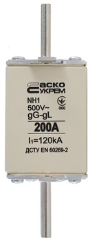 Предохранитель ножевой с плавкой вставкой NH1 200A gG [A0050010031] АСКО