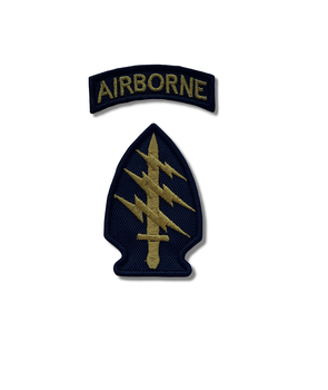 Шеврон на липучке Airborne 9см х 6см (12396)