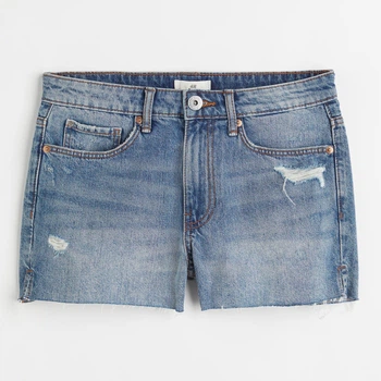 Шорты джинсовые женские H&M 061078528 32 Синие (6666000267603)