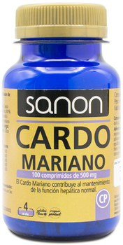 Дієтична добавка Sanon Cardo Mariano 100 капсул по 500 мг (8437013869126)