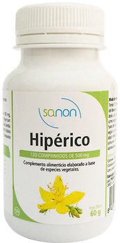 Дієтична добавка Sanon Hipérico 120 капсул по 500 мг (8437013869232)