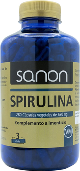 Дієтична добавка Sanon Spirulina De 630 мг 280 капсул (8436556087349)