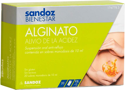 Suplement diety Sandoz Alginato 20 saszetek (8470001767783)