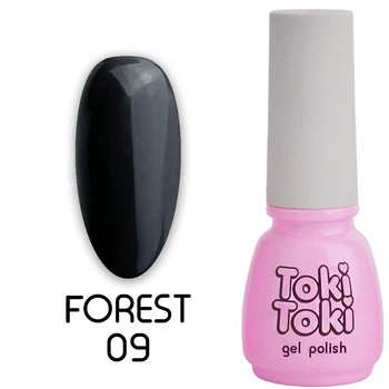 Гель-лак Toki Toki Forest FS09, 5 мл, темно-сірий