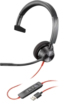 Słuchawki Plantronics Poly BlackWire 3310, BW3310-M USB-A Czarne (212703-01)