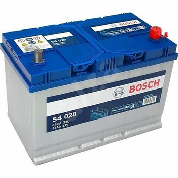 Акумулятор Bosch (J) S4 Silver 95Ah, EN 830 правий "+" 306x173x225 (ДхШхВ) 0 092 S40 2801