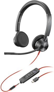 Słuchawki Plantronics Poly BlackWire 3325, BW3325-M USB-C Czarne (214017-01)
