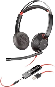 Słuchawki Plantronics Poly BlackWire 5220, C5220, USB-A, WW Black (207576-201)