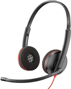 Słuchawki Plantronics Poly BlackWire C3220 USB-C Czarne (209749-201)