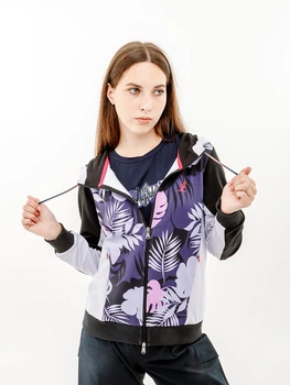Женская Толстовка AUSTRALIAN FLOWERS HOODIE ELASTIC FLEECE INSERT JACKET Разноцветный 2XL (7dLSDGC0009-465 2XL)