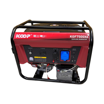 Бензиновий генератор з електростартером KOOP KGF-7500XE 6.5 кВт на колесах