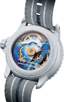 Наручные часы Blancpain × Swatch Bioceramic Scuba Fifty Fathoms Collection ''Antarctic Ocean" (SO35S100)