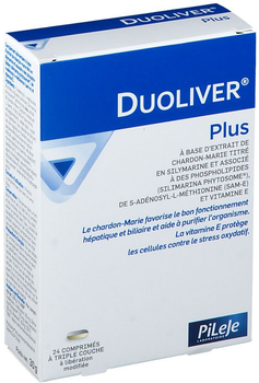 Suplement diety Pileje Duoliver Plus 24 tabletek (3701145600595)