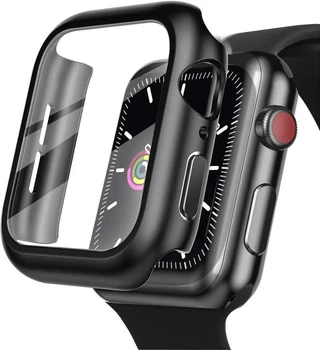 Захисний чохол зі склом для Apple Watch 7/8/9 (45 мм) Black