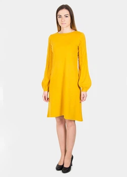 Платье женское Meggi 42 Горчичный (NLS-30003-1-Mustard)