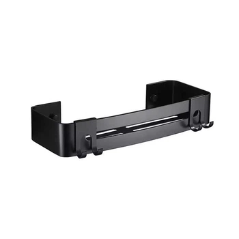 Полка для ванной из алюминия Miken AF-02B (Al-Rectangular) 32cm Черная