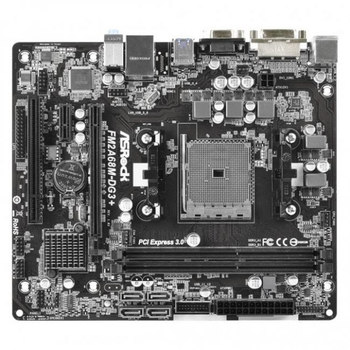 Материнська плата AsRock FM2A68M-DG3+ (FM2A68M-DG3+) (sFM2, AMD A68H, Micro-ATX) FR
