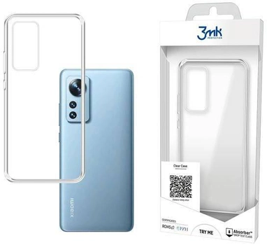 Etui plecki 3MK Clear Case do Xiaomi 12/12X Transparent (5903108459617)