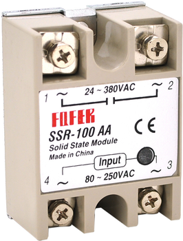 Твердотельное реле FOTEK SSR-100АA 100А 24-380В AC (YT23142)