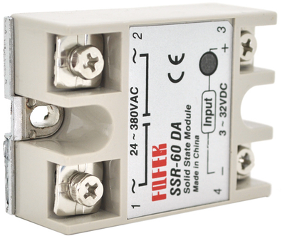 Твердотельное реле FQFER SSR-60DA 60А 24-380VAC (YT17537)