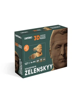 3D Пазл Картонный Cartonic Президент Украины Зеленский 127 деталей
