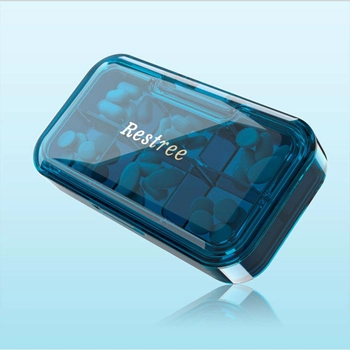 Органайзер для таблеток контейнер таблетка для зберігання таблеток Lesko FY-2021 6 осередків Blue TR_11028-58580