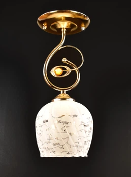 Люстра потолочная на 1 лампочку 25344 Золото 32х15х15 см.