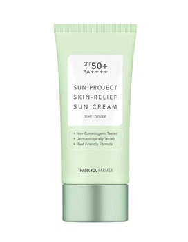 Успокаивающий солнцезащитный крем Thank You Farmer Sun Project Skin Relief Sun Cream 50 мл