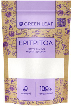 Замінник цукру Green Leaf Ерітрітол 300 г (4820236270444)