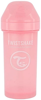 Kubek niekapek Twistshake z twardym dziobkiem 360 ml 12m+ Rózowy (7350083122797)