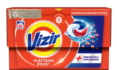 Kapsułki do prania Vizir Platinum PODS moc usuwania plam 20 szt (8001090730145)