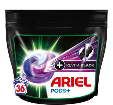 Капсули для прання Ariel Pods All-in-1 + Revitablack 36 шт (8001090804204)