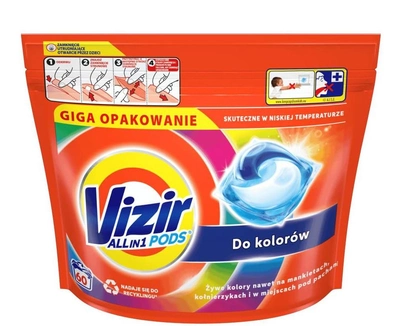 Капсули для прання Vizir Color 60 шт (8001090788597)
