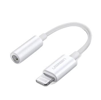 Переходник Lightning to 3.5 mm Ugreen US212 кабель для наушников 0.07м White (30759)