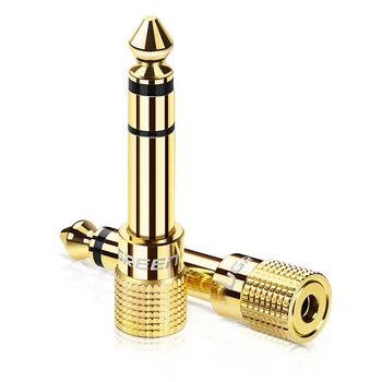 Переходник 6.5 mm штекер to 3.5 mm Ugreen 20503 разъём аудио адаптер 1/4 "-1/8" Желтый (20503)