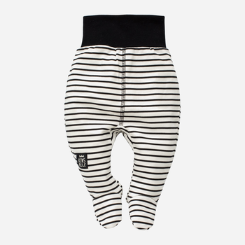 Дитячий напівкомбінезон Pinokio Happy Day Sleep Pants Stripped 56 см Білий/Чорний (5901033218835)
