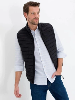 Теплий жилет чоловічий Pierre Cardin G021SZ0MS-000-1679381 56 Чорний (8682734759779)