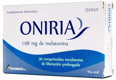 Дієтична добавка Italfarmaco Oniria 30 Film-coated таблеток (8470001914569)
