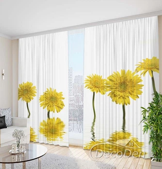 Фото Штори PHOTODECOR "Жовті гербери" 1 кв.м