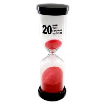Часы песочные 20 минут Красный (14х4,5х4,5 см) Homade