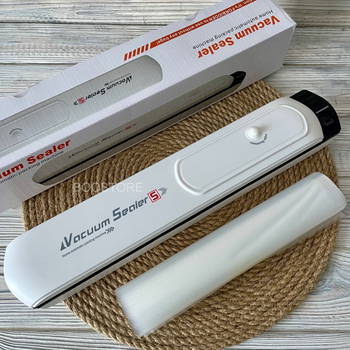 Вакууматор Vacuum Sealer SL-V1 90 Вт + 10 пакетов, вакуумный упаковщик для продуктов питания