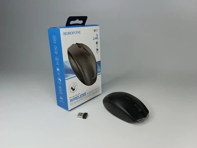 Беспроводная компьютерная мышь Borofone BG7 USB черный цвет