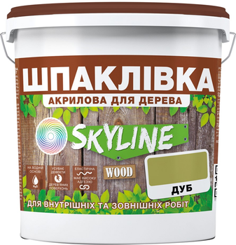 Шпаклівка для Дерева готова до застосування акрилова SkyLine Wood Дуб 7 кг (42470139_rozetka)