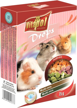 Дропси для гризунів Vitapol mix 75 г (5904479010377)