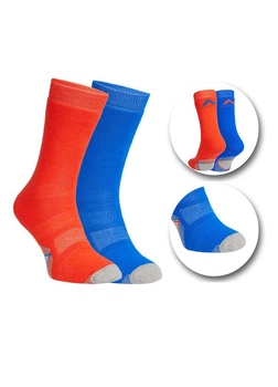 Шкарпетки гірськолижні дитячі McKinley New ROB JRS 31-34 (2 пари) Red/Blue Royal