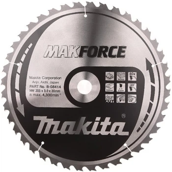 Пильный диск Makita MAKForce 355 мм 40 зубьев (B-08414)