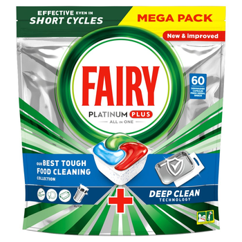 Kapsułki do zmywarki Fairy Platinum Plus Świeża ziołowa bryza 60 szt (8001090953780)